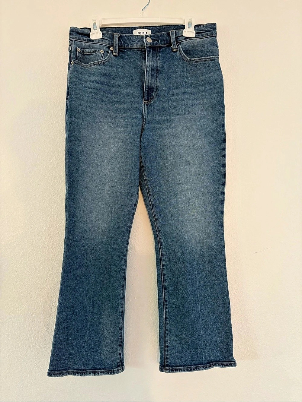 Pistola Lennon High Rise Crop Boot Jeans Bootcut Jeans in Blue Waist 31 Like New